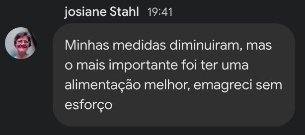 Depoimento Josiane - Emagreci sem esforco